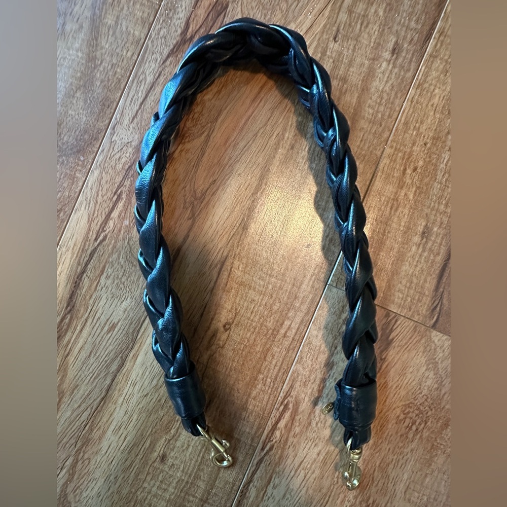 Clare V. Braided Shoulder Strap - Black